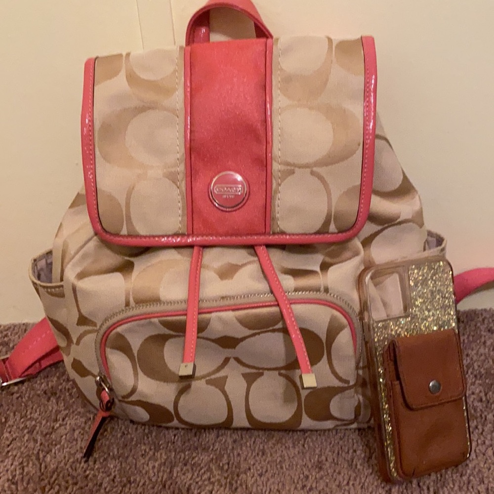 Coach backpack purse